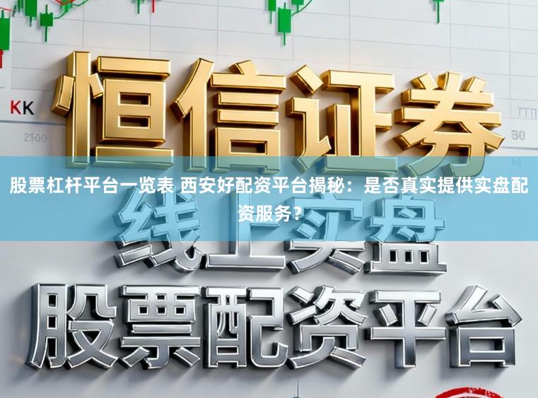 股票杠杆平台一览表 西安好配资平台揭秘：是否真实提供实盘配资服务？
